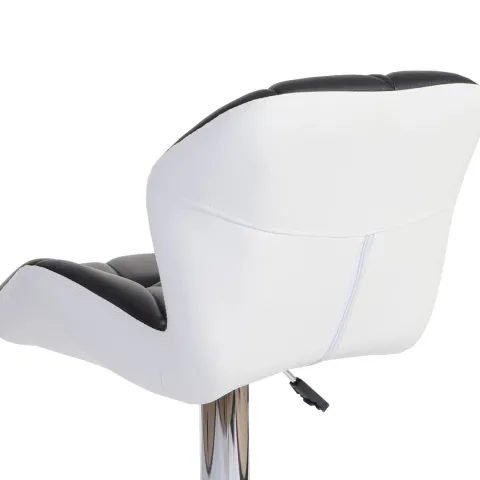 PROREGAL Barhocker mit Lehne Sitzhöhe 62-83cm höhenverstellbar Kunstleder Schwarz Barstuhl Tresenhocker