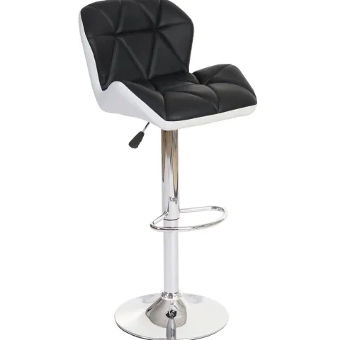 PROREGAL Barhocker mit Lehne Sitzhöhe 62-83cm höhenverstellbar Kunstleder Schwarz Barstuhl Tresenhocker