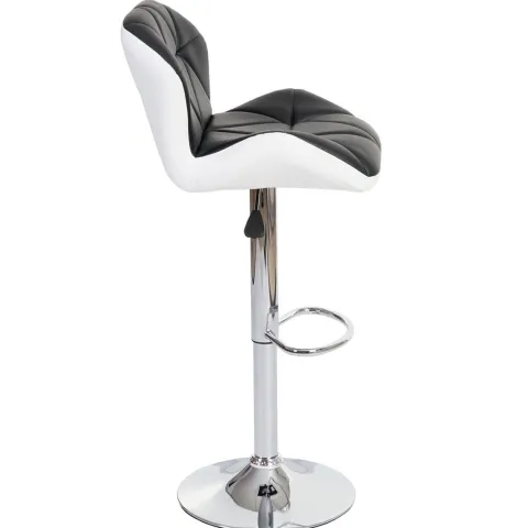 PROREGAL Barhocker mit Lehne Sitzhöhe 62-83cm höhenverstellbar Kunstleder Schwarz Barstuhl Tresenhocker