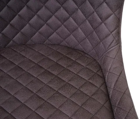 PROREGAL Barhocker mit Lehne Sitzhöhe 75cm Vintage Metall Fußablage Stoff/Textil Dunkelgrau Barstuhl Tresenhocker