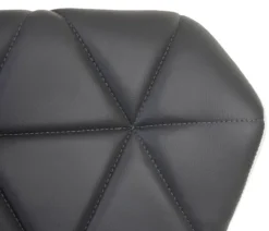 PROREGAL Barhocker mit Lehne Sitzhöhe 62-83cm höhenverstellbar Kunstleder Grau Barstuhl Tresenhocker