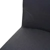 PROREGAL Barhocker mit Lehne Sitzhöhe 75cm drehbar Auto-Position Fußablage Stahl Stoff/Textil Dunkelgrau Barstuhl Tresenhocker