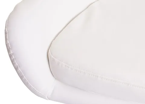 PROREGAL Barhocker Oslo mit Lehne Sitzhöhe 79cm Kunstleder Weiß Barstuhl Tresenhocker