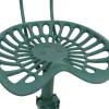 PROREGAL Barhocker Sitzhöhe 50-64cm höhenverstellbar drehbar Fußablage Industrial Metall Grün Barstuhl Tresenhocker