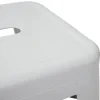 PROREGAL Barhocker Sitzhöhe 77cm Metall Industriedesign stapelbar Weiß Barstuhl Tresenhocker