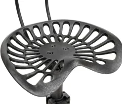PROREGAL Barhocker Sitzhöhe 50-64cm höhenverstellbar drehbar Fußablage Industrial Metall Schwarz-silber Barstuhl Tresenhocker