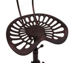 PROREGAL Barhocker Sitzhöhe 50-64cm höhenverstellbar drehbar Fußablage Industrial Metall Kupferfarben Barstuhl Tresenhocker