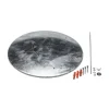 PROREGAL Bodenronde Für Klassischen Standascher HxBxT 0,2 x 44 x 44 cm Stahlblech Grau