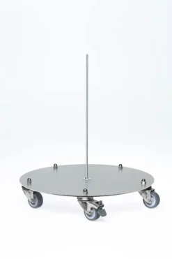 PROREGAL Bodenronde Für Klassischen Standascher HxBxT 13 x 39 x 55 cm Stahlblech Grau