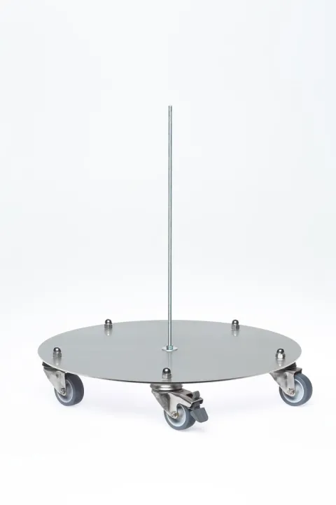 PROREGAL Bodenronde Für Klassischen Standascher HxBxT 13 x 39 x 55 cm Stahlblech Grau