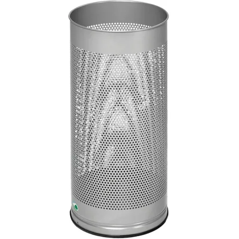 PROREGAL Dekorativer Schirmständer Gelocht HxBxT 61 x 27 x 27 cm Verzinkter Stahl Silber