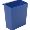PROREGAL Einsatzbehälter Für Viereckigen Kegelförmigen Papierkorb HxBxT 26,5 x 15 x 24 cm Kunststoff Blau