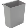 PROREGAL Einsatzbehälter Für Viereckigen Kegelförmigen Papierkorb HxBxT 26,5 x 15 x 24 cm Kunststoff Grau