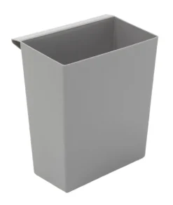 PROREGAL Einsatzbehälter Für Viereckigen Kegelförmigen Papierkorb HxBxT 26,5 x 15 x 24 cm Kunststoff Grau
