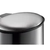 PROREGAL Ellipsenförmiger Treteimer Aus Gebürstetem Edelstahl 30 Liter HxBxT 65,3 x 32,5 x 35,6 cm Silber
