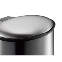 PROREGAL Ellipsenförmiger Treteimer Aus Gebürstetem Edelstahl 30 Liter HxBxT 65,3 x 32,5 x 35,6 cm Silber