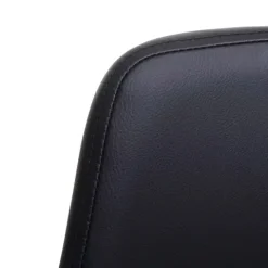 PROREGAL 2er-Set Barhocker drehbar mit Lehne Sitzhöhe 72cm Holz Kunstleder drehbar| Schwarz Barstuhl Tresenhocker