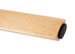 PROREGAL 2er-Set Barhocker drehbar und einfach Sitzhöhe 67cm Holz Kunstleder drehbar Creme helle Beine Barstuhl Tresenhocker