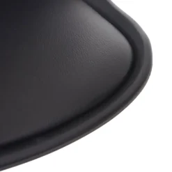 PROREGAL 2er-Set Barhocker, einfach Sitzhöhe 60-80cm Kunstleder Schwarz| Tresenhocker Barstuhl Drehhocker