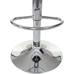 PROREGAL 2er-Set Barhocker, einfach Sitzhöhe 60-80cm Kunstleder Weiß| Tresenhocker Barstuhl Drehhocker