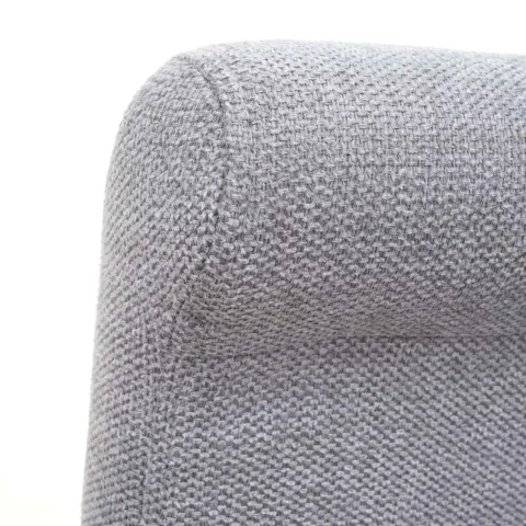 PROREGAL 2er-Set Barhocker gepolstert mit Lehne Sitzhöhe 75cm Holz Hellgrau helle Beine Stoff/Textil Barstuhl Tresenhocker