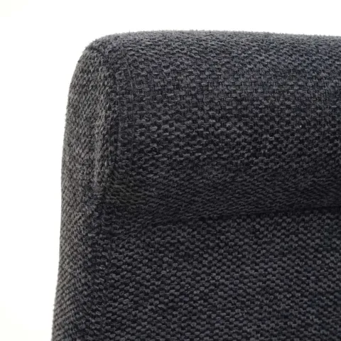 PROREGAL 2er-Set Barhocker gepolstert mit Lehne Sitzhöhe 75cm Holz Dunkelgrau helle Beine Stoff/Textil Barstuhl Tresenhocker