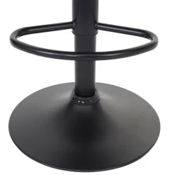 PROREGAL 2er-Set Barhocker gepolstert mit Lehne Sitzhöhe 63-87cm höhenverstellbar Samt Rosa Fuß Schwarz| Tresenhocker Barstuhl