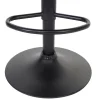 PROREGAL 2er-Set Barhocker gepolstert mit Lehne Sitzhöhe 63-87cm höhenverstellbar Samt Petrol-Blau Fuß Schwarz| Tresenhocker Barstuhl