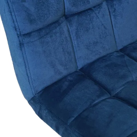 PROREGAL 2er-Set Barhocker gepolstert mit Lehne Sitzhöhe 63-87cm höhenverstellbar Samt Petrol-Blau Fuß Schwarz| Tresenhocker Barstuhl