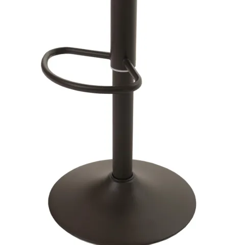PROREGAL 2er-Set Barhocker gepolstert mit Lehne Sitzhöhe 60-82cm Fußablage drehbar Kunstleder Metall Braun Barstuhl Tresenhocker