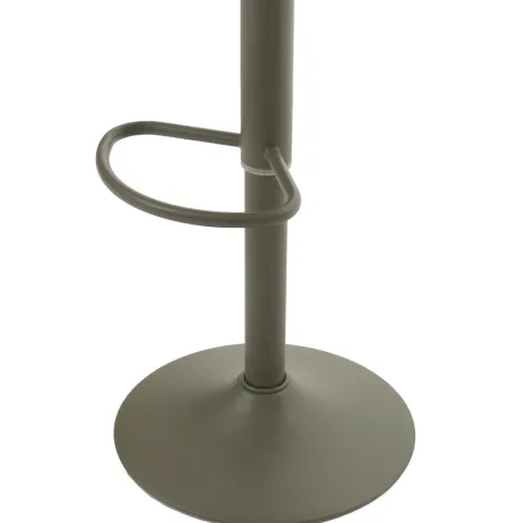 PROREGAL 2er-Set Barhocker gepolstert mit Lehne Sitzhöhe 60-82cm Fußablage drehbar Kunstleder Metall Grün Barstuhl Tresenhocker