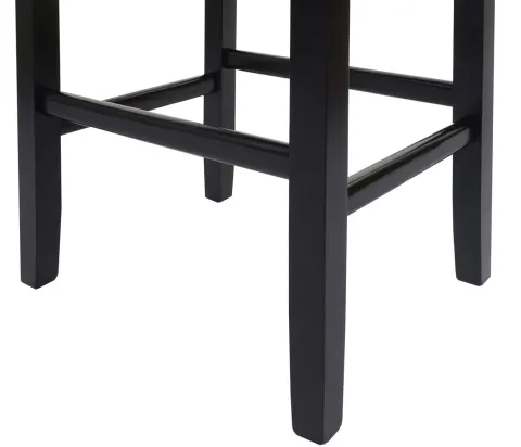 PROREGAL 2er-Set Barhocker gepolstert mit Lehne Sitzhöhe 75cm Holz Wildlederimitat dunkle Beine Stoff/Textil Barstuhl Tresenhocker