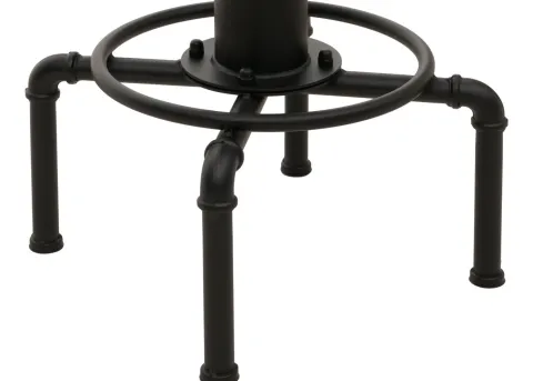 PROREGAL 2er-Set Barhocker gepolstert Sitzhöhe 62-85cm Schwarz Barstuhl Tresenhocker höhenverstellbar drehbar Industrial Metall Kunstleder