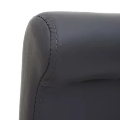 PROREGAL 2er-Set Barhocker gepolstert mit Lehne Sitzhöhe 75cm Holz Grau matt helle Beine Kunstleder Barstuhl Tresenhocker