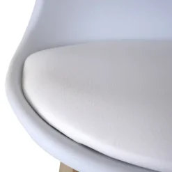 PROREGAL 2er-Set Barhocker mit Lehne, einfach Sitzhöhe 76cm Kunstleder Weiß Barstuhl Tresenhocker mit Lehne
