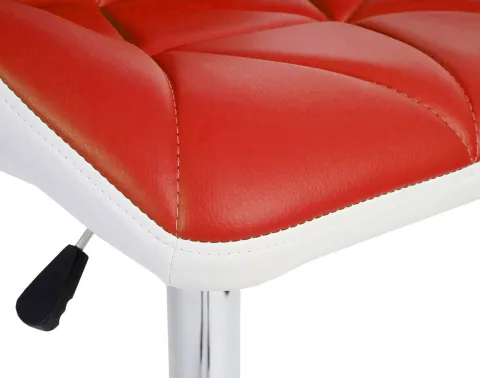 PROREGAL 2er-Set Barhocker mit Lehne Sitzhöhe 62-83cm höhenverstellbar Kunstleder Rot Barstuhl Tresenhocker
