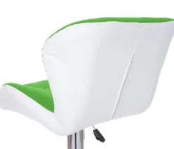 PROREGAL 2er-Set Barhocker mit Lehne Sitzhöhe 62-83cm höhenverstellbar Kunstleder Grün Barstuhl Tresenhocker