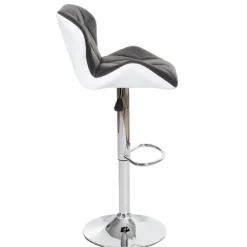 PROREGAL 2er-Set Barhocker mit Lehne Sitzhöhe 62-83cm höhenverstellbar Kunstleder Braun Barstuhl Tresenhocker