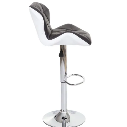 PROREGAL 2er-Set Barhocker mit Lehne Sitzhöhe 62-83cm höhenverstellbar Kunstleder Braun Barstuhl Tresenhocker