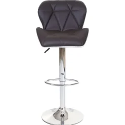 PROREGAL 2er-Set Barhocker mit Lehne Sitzhöhe 62-83cm höhenverstellbar Kunstleder Braun Barstuhl Tresenhocker
