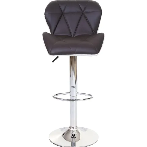 PROREGAL 2er-Set Barhocker mit Lehne Sitzhöhe 62-83cm höhenverstellbar Kunstleder Braun Barstuhl Tresenhocker