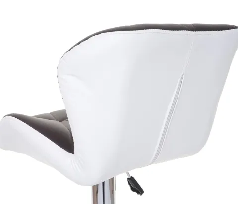 PROREGAL 2er-Set Barhocker mit Lehne Sitzhöhe 62-83cm höhenverstellbar Kunstleder Braun Barstuhl Tresenhocker