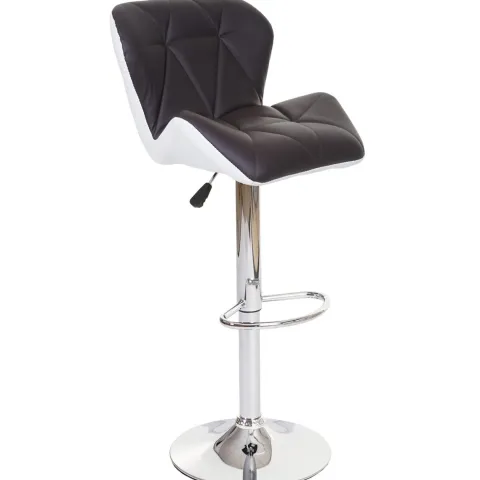 PROREGAL 2er-Set Barhocker mit Lehne Sitzhöhe 62-83cm höhenverstellbar Kunstleder Braun Barstuhl Tresenhocker
