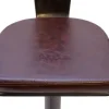 PROREGAL 2er-Set Barhocker mit Lehne Sitzhöhe 63-83cm höhenverstellbar drehbar Industrial Kunstleder Metall vintage Braun| Tresenhocker Barstuhl