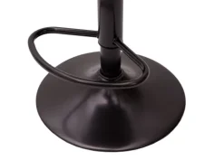 PROREGAL 2er-Set Barhocker mit Lehne, Sitzhöhe 63-83cm, Armlehne, Tresenhocker Barstuhl Industrial drehbar, vintage Schwarz-creme| höhenverstellbar