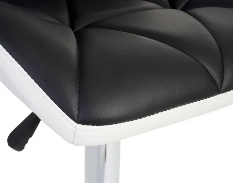 PROREGAL 2er-Set Barhocker mit Lehne Sitzhöhe 62-83cm höhenverstellbar Kunstleder Schwarz Barstuhl Tresenhocker