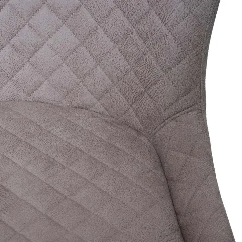 PROREGAL 2er-Set Barhocker mit Lehne Sitzhöhe 75cm Vintage Metall Fußablage Stoff/Textil Grau Barstuhl Tresenhocker