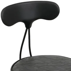 PROREGAL 2er-Set Barhocker mit Lehne Sitzhöhe 51-73cm Kunstleder Metall Schwarz Barstuhl Drehhocker Industrial höhenverstellbar
