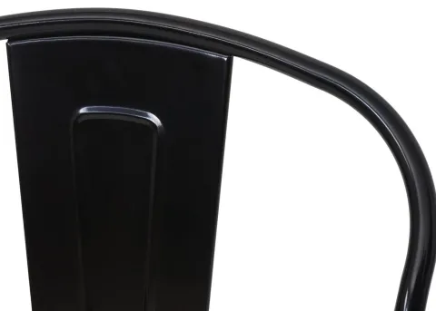 PROREGAL 2er-Set Barhocker mit Lehne inkl. Holz-Sitzfläche Sitzhöhe 77cm Metall Industriedesign Schwarz Barstuhl Tresenhocker mit Lehne