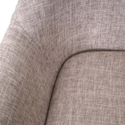 PROREGAL 2er-Set Barhocker Oslo mit Lehne Sitzhöhe 79cm Textil Creme Grau Barstuhl Tresenhocker